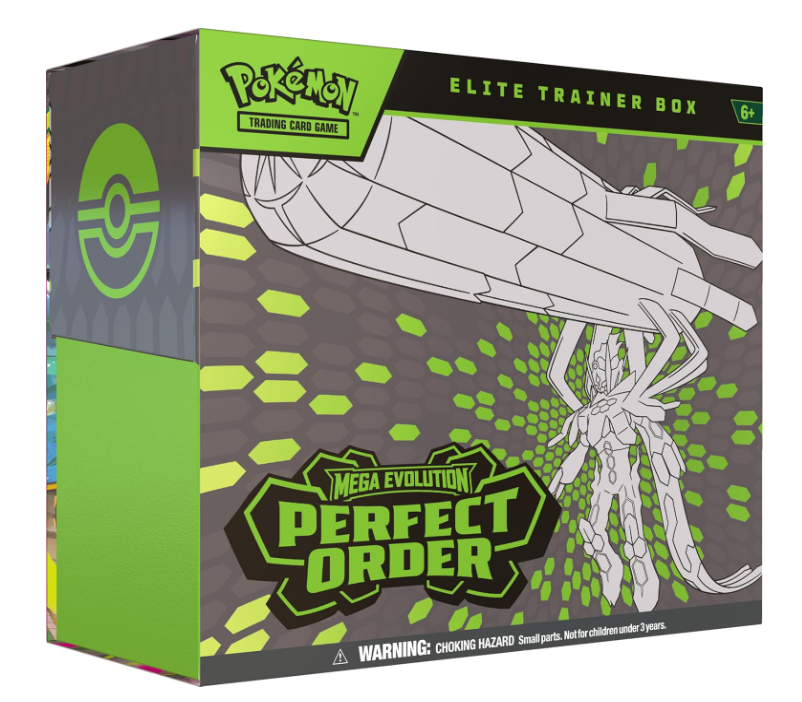 Pokémon TCG Perfect Order Elite Trainer Box en inglés — caja vista lateral